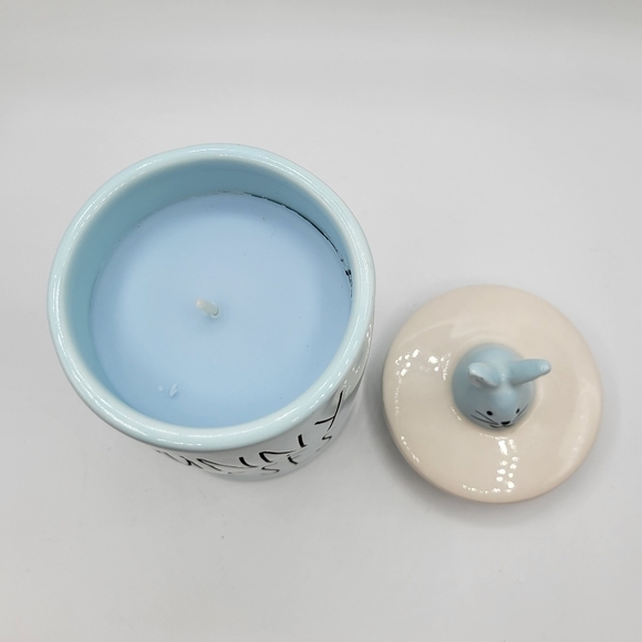 Rae Dunn Bunny Kisses Candle Ceramic w topper - Picture 2 of 5